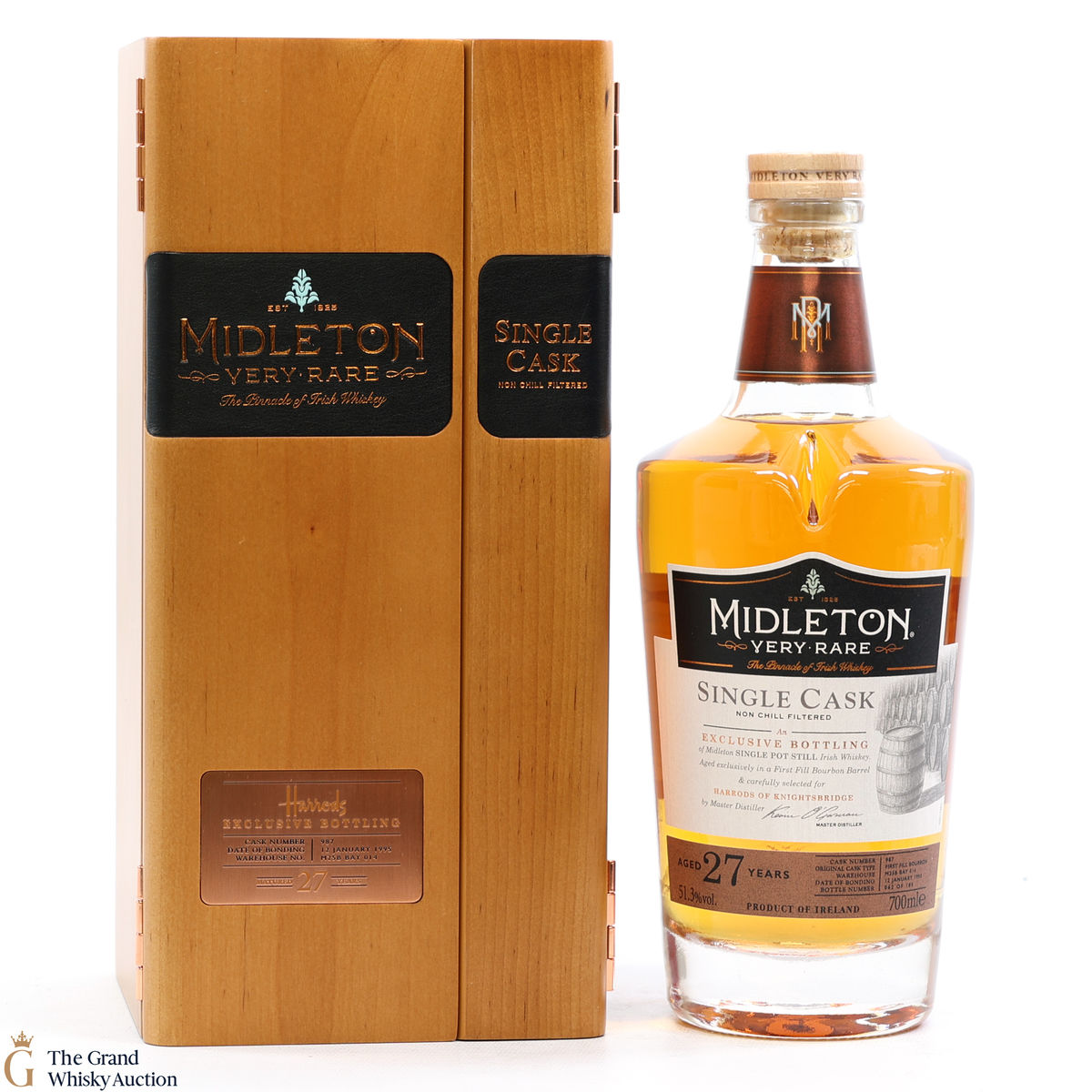 Midleton - 27 Year Old - Very Rare Single Cask #987 - Harrods