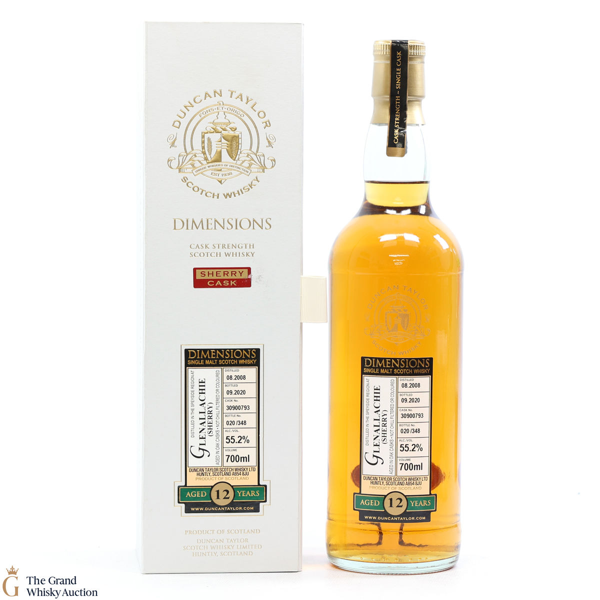 Glenallachie - 12 Year Old 2008 Sherry Cask - Dimensions Duncan Taylor