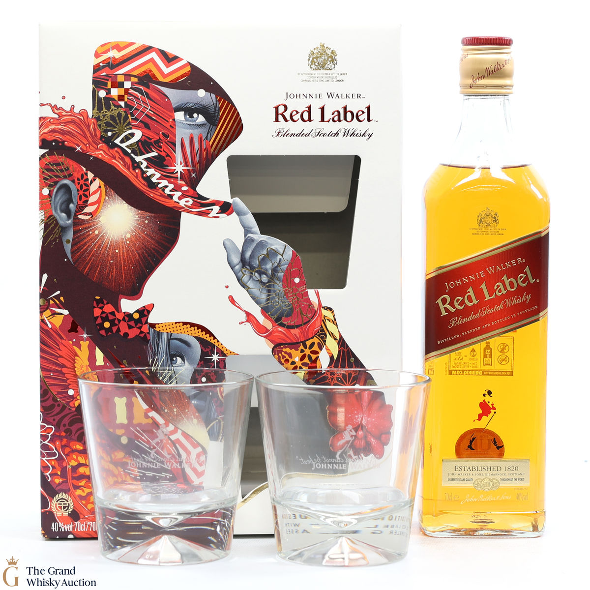 Johnnie Walker - Red Label & Glasses - Limited Edition Giftset