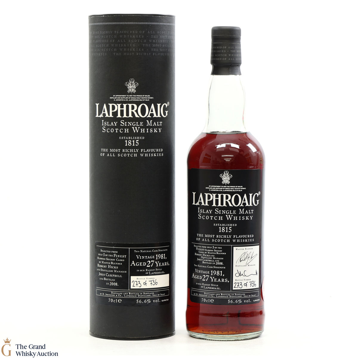 Laphroaig - 27 Year Old 1981 Sherry Casks - Bottled 2008