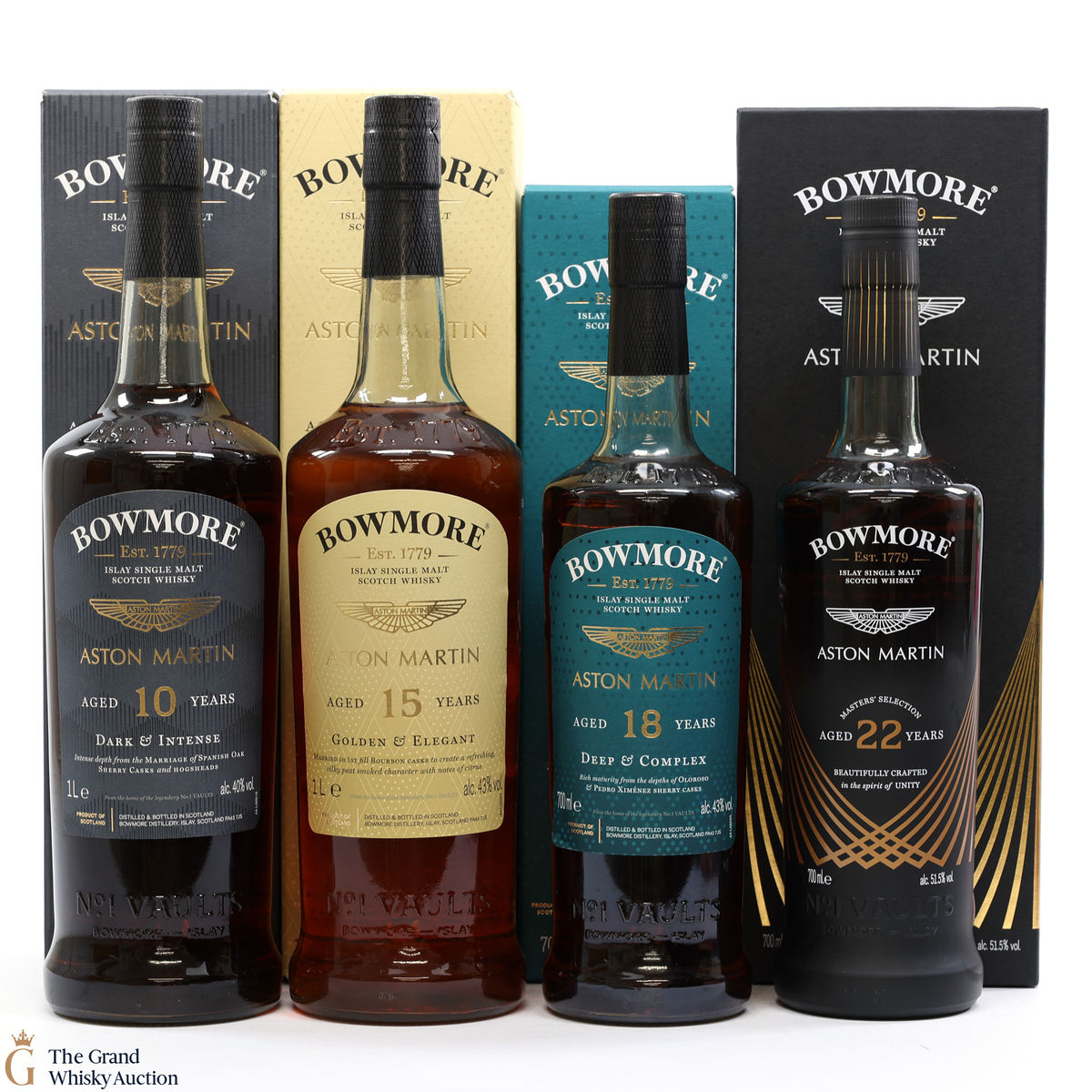 Bowmore - Aston Martin - Edition 4, 5, 6 & 22 Year Old