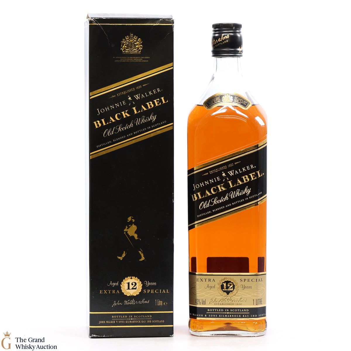 Johnnie Walker - 12 Year Old-  Black Label 1L