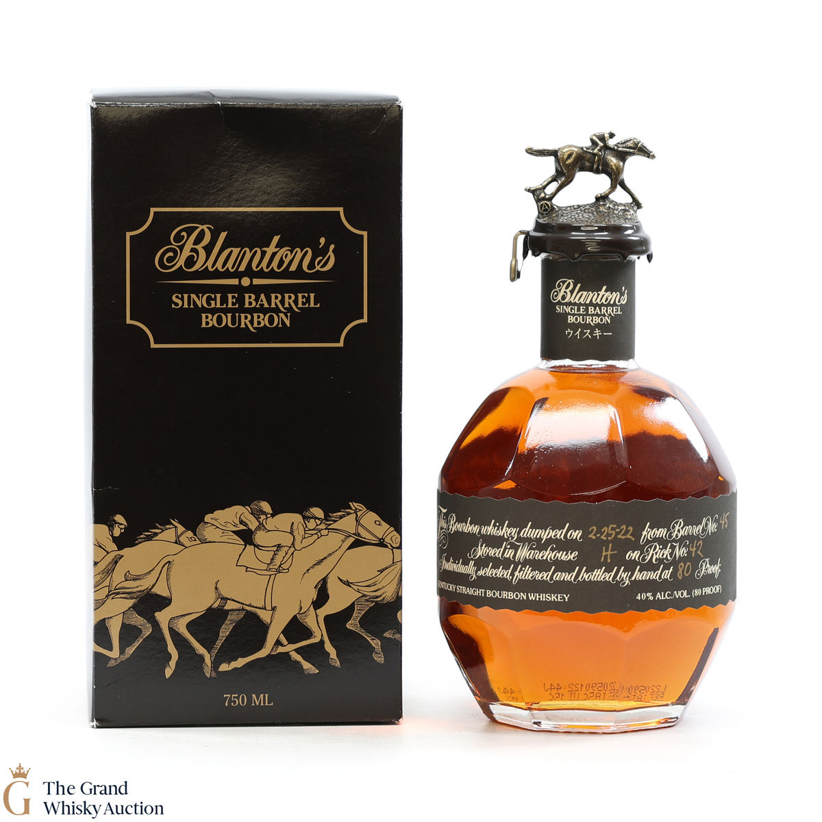 Blanton's - Single Barrel Black Label Dumped 2022 / Japanese Import 75cl