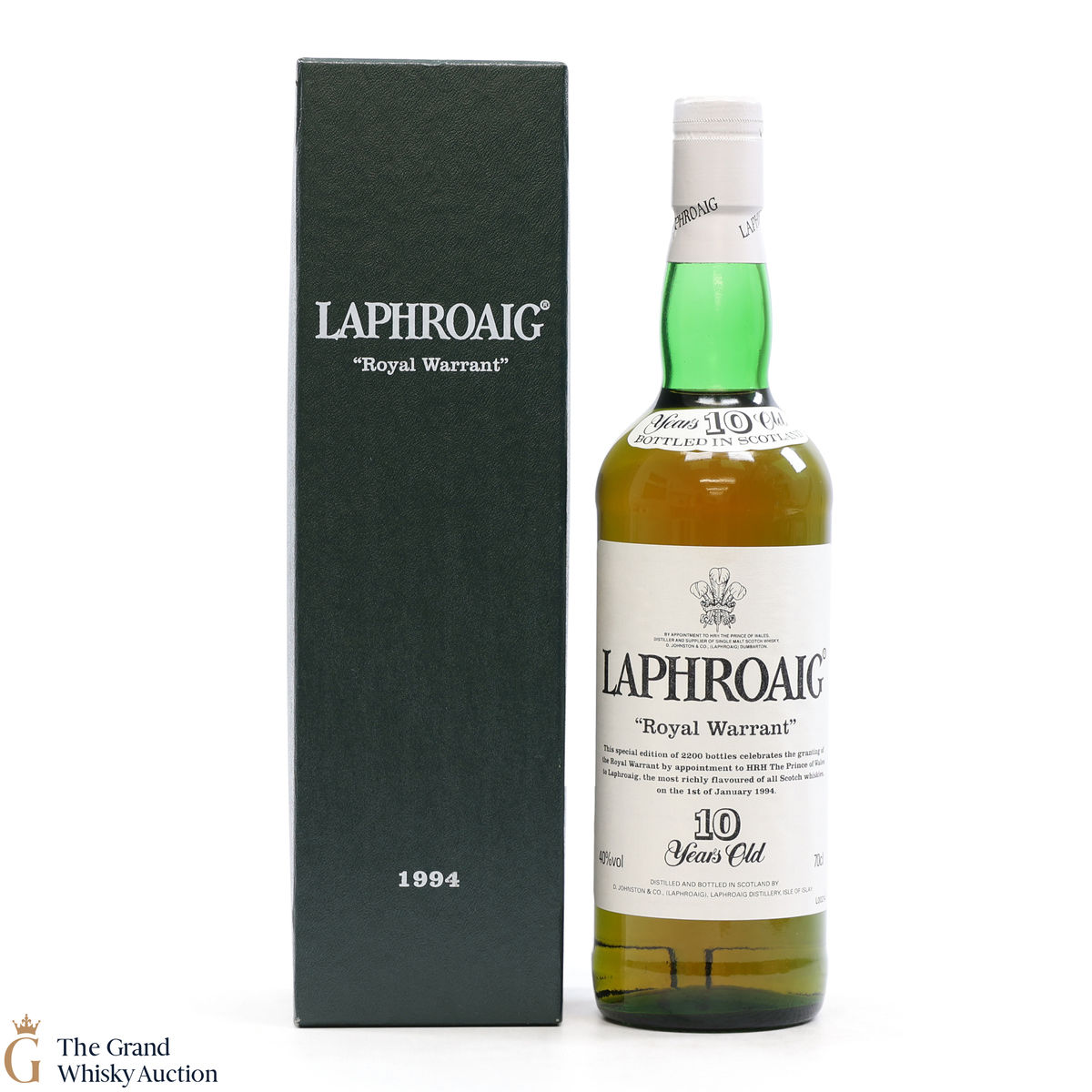 Laphroaig - 10 Year Old - 1994 Royal Warrant 