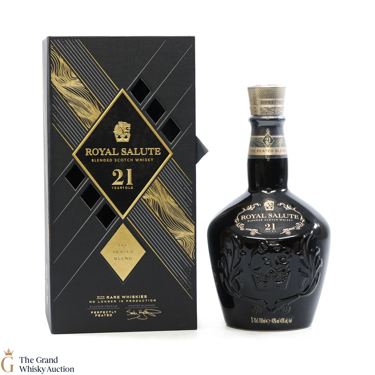 Chivas - Royal Salute - 21 Year Old -  Black Flagon