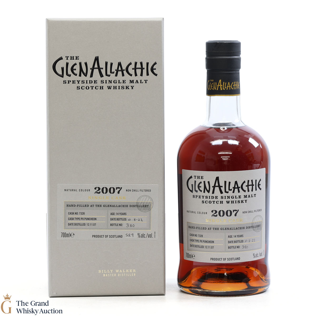 GlenAllachie - 14 Year Old 2007 Hand Filled PX Puncheon #7328