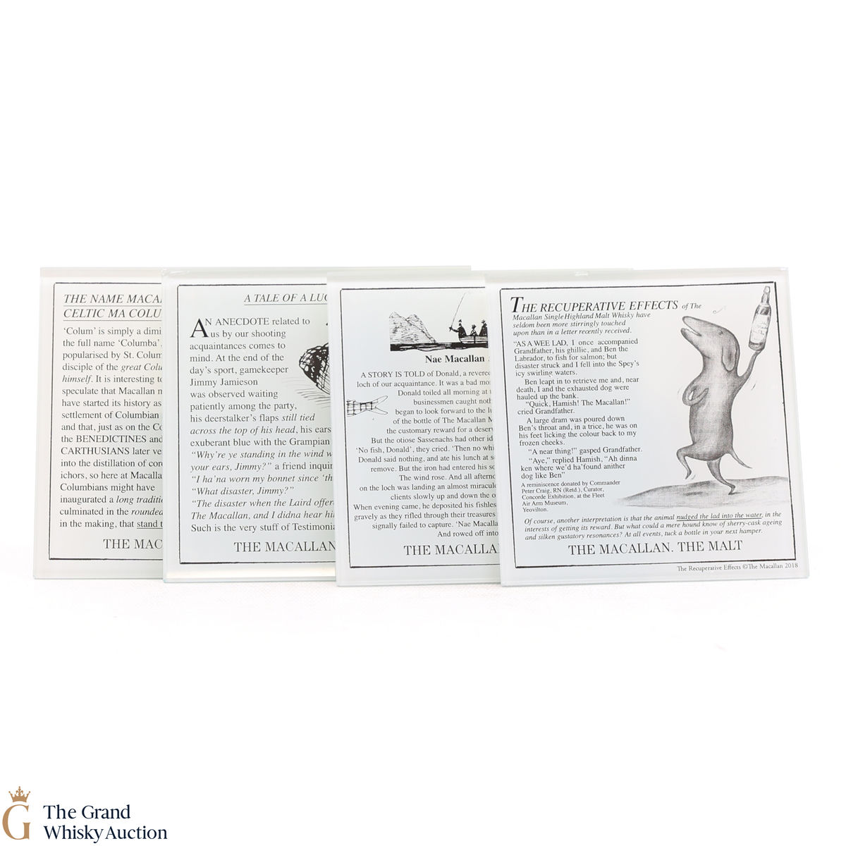 Macallan - Glass Coasters - Archival Series (x4)