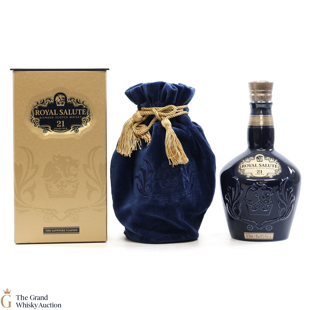 Chivas - Royal Salute - 21 Year Old - Sapphire Flagon
