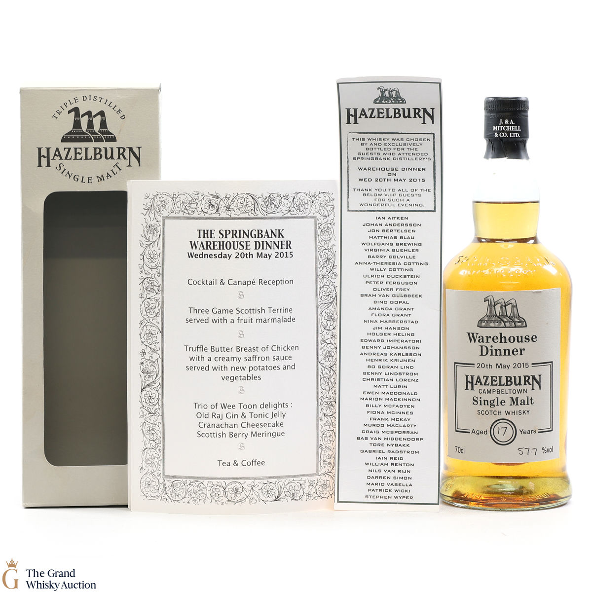 Hazelburn - 17 Year Old - Warehouse Dinner 2015