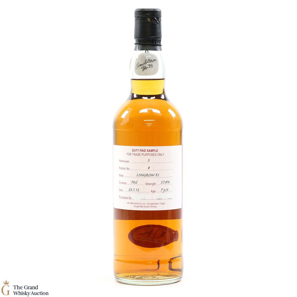 Longrow - 7 Year Old Fresh Sherry 2015 Duty Paid Sample 