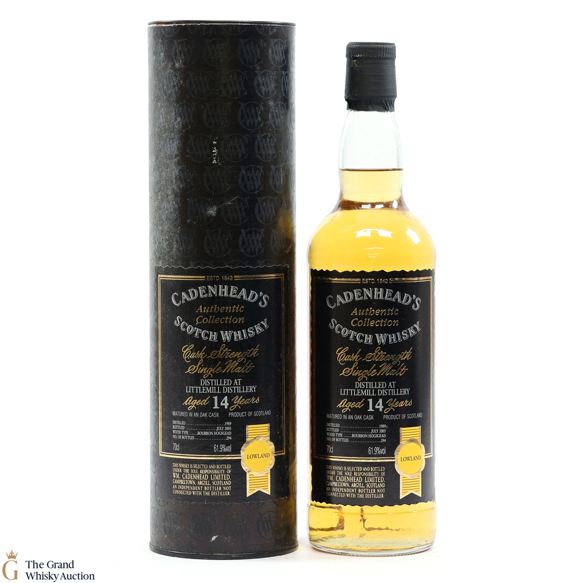 Littlemill - 14 Year Old 1989 - Cadenhead's Cask Strength