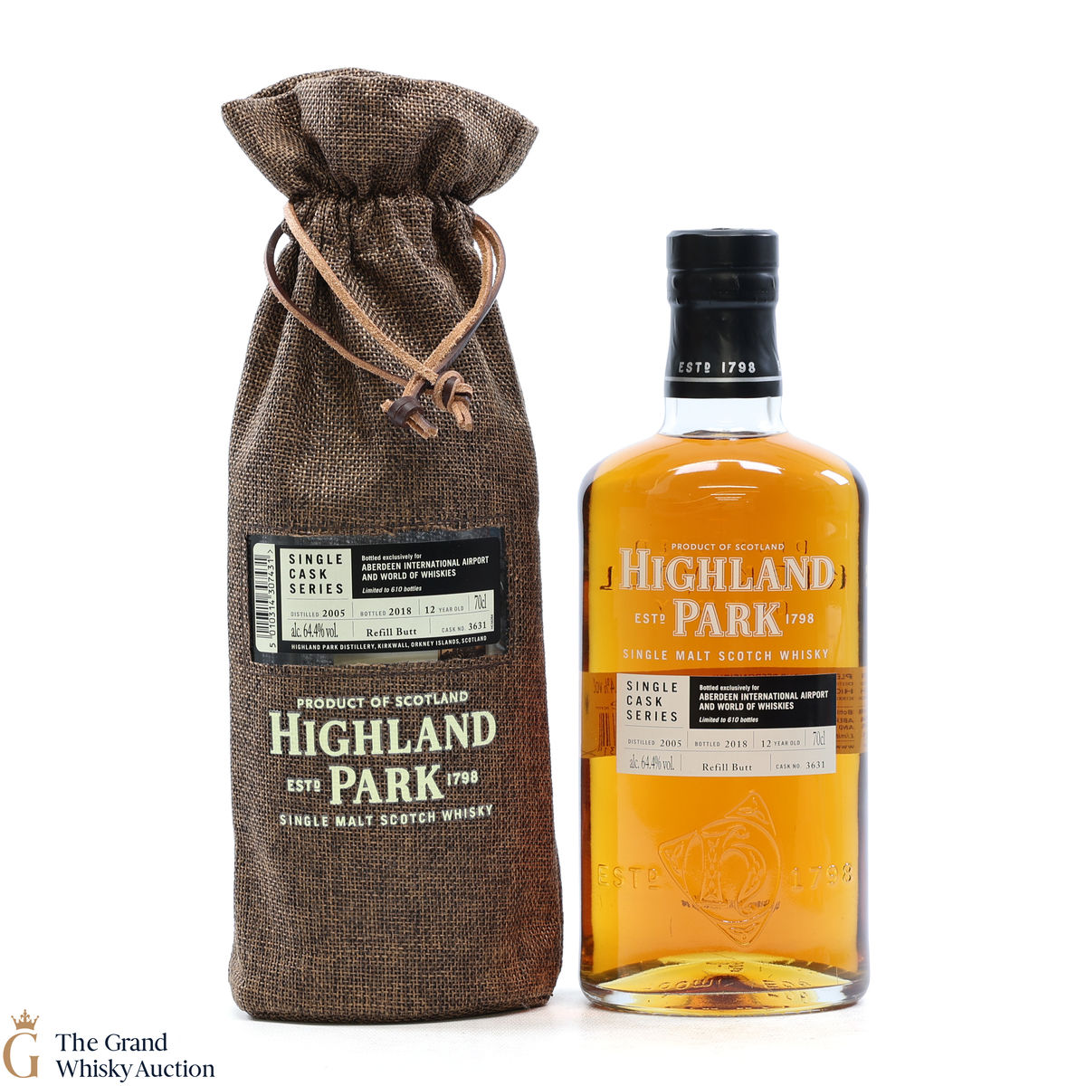 Highland Park - 12 Years Old - Single Cask Series Aberdeen Airport #3631