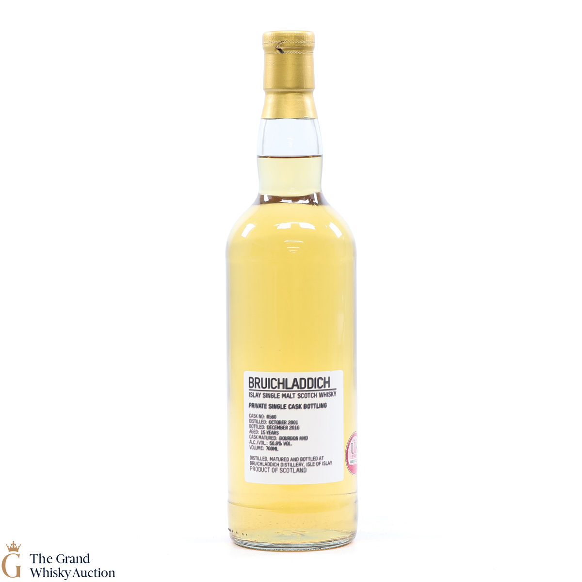 Bruichladdich - 15 Year Old 2001 - Private Single Cask #560