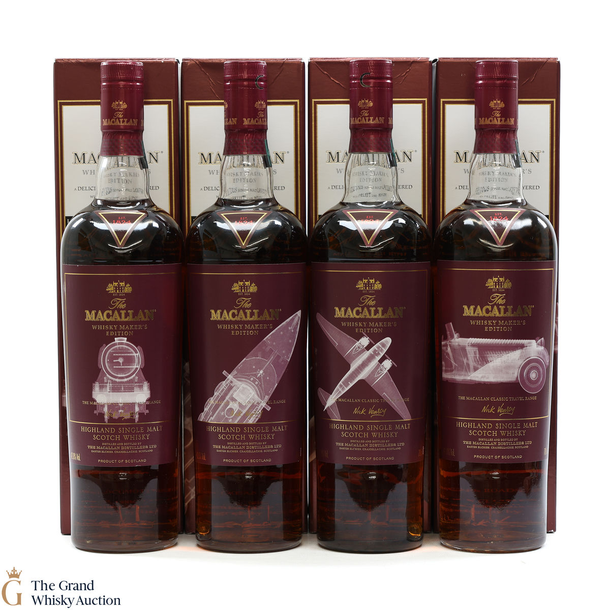 Macallan - Whisky Maker's Edition - Classic Travel Range - 4 x 70cl