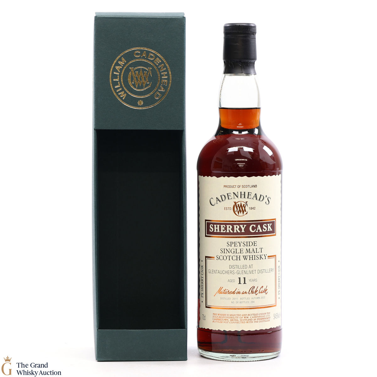 Glentauchers-Glenlivet - 11 Year Old 2011 - Cadenhead's Sherry Cask