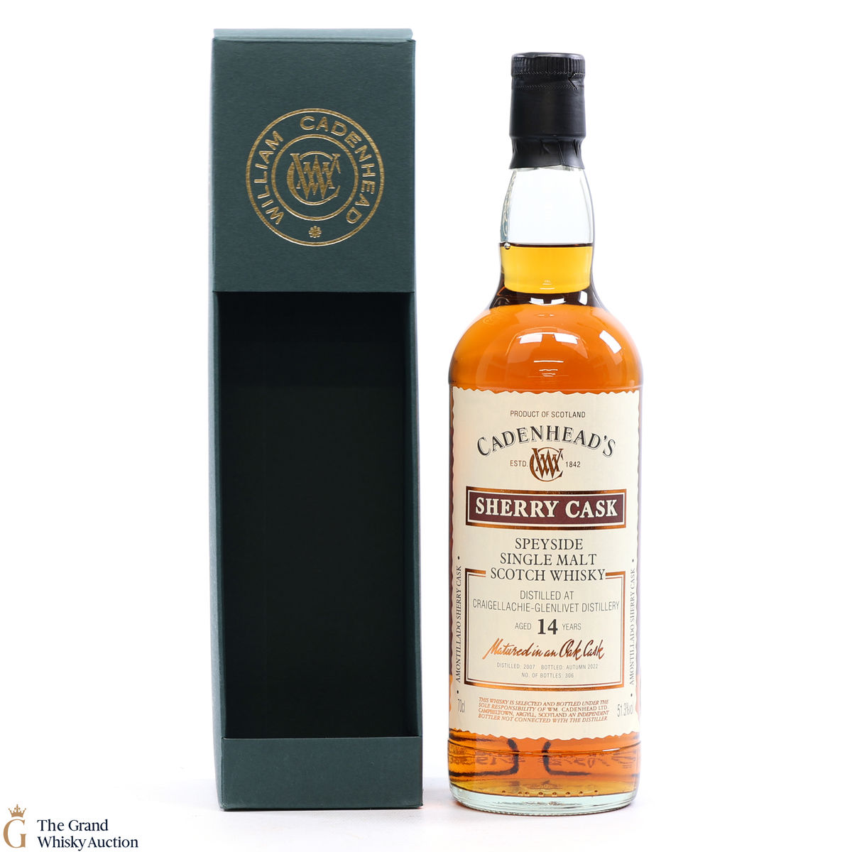 Craigellachie-Glenlivet - 14 Year Old Sherry Cask - Cadenhead's 2007