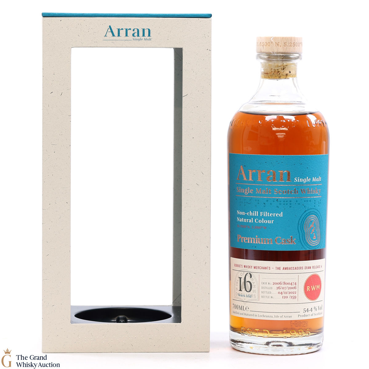 Arran - 16 Year Old 2006 - Premium Cask #800474 - Robbie's Whisky Merchants