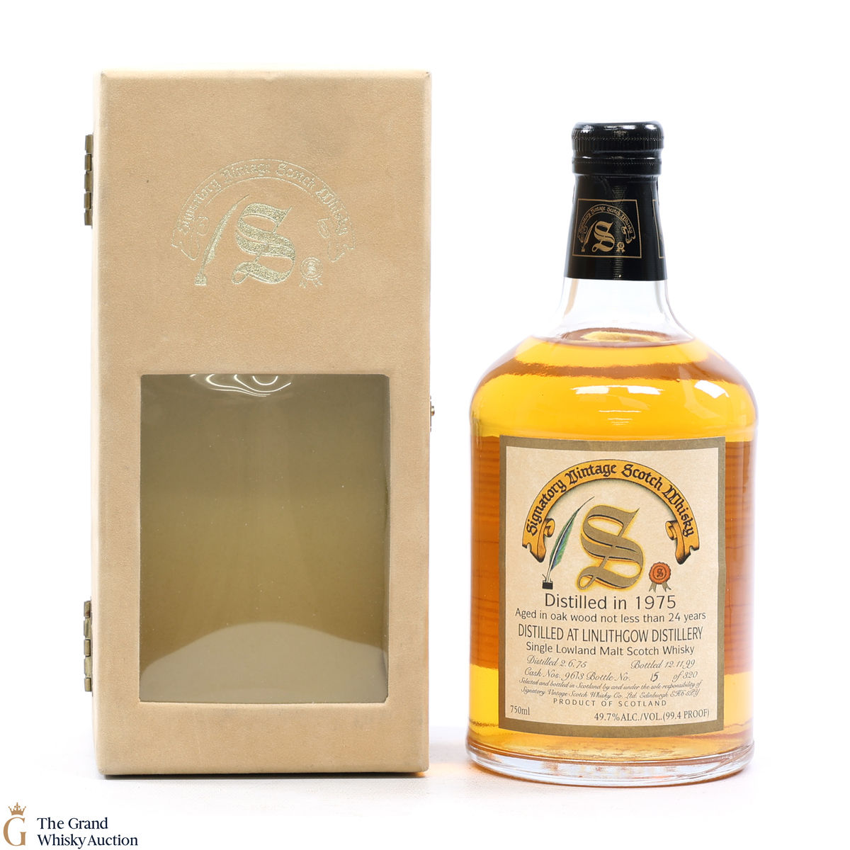 Linlithgow - 24 Year Old 1975 Signatory Vintage #9613 - 75cl