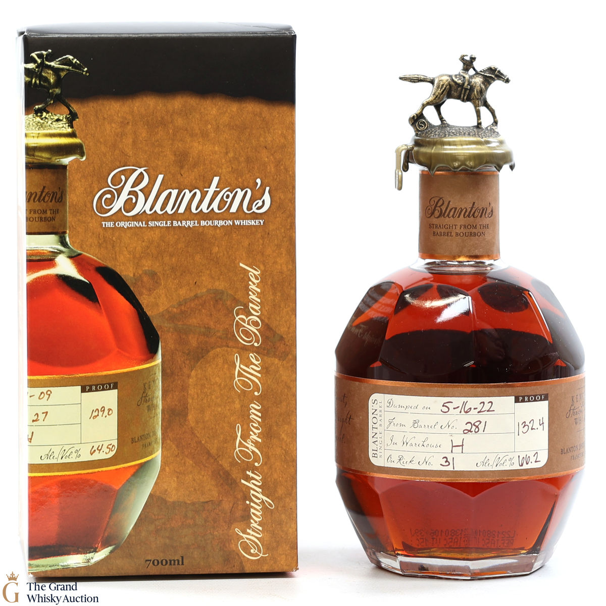 Blanton's - Straight From The Barrel - Cask Strength (66.2% ABV)