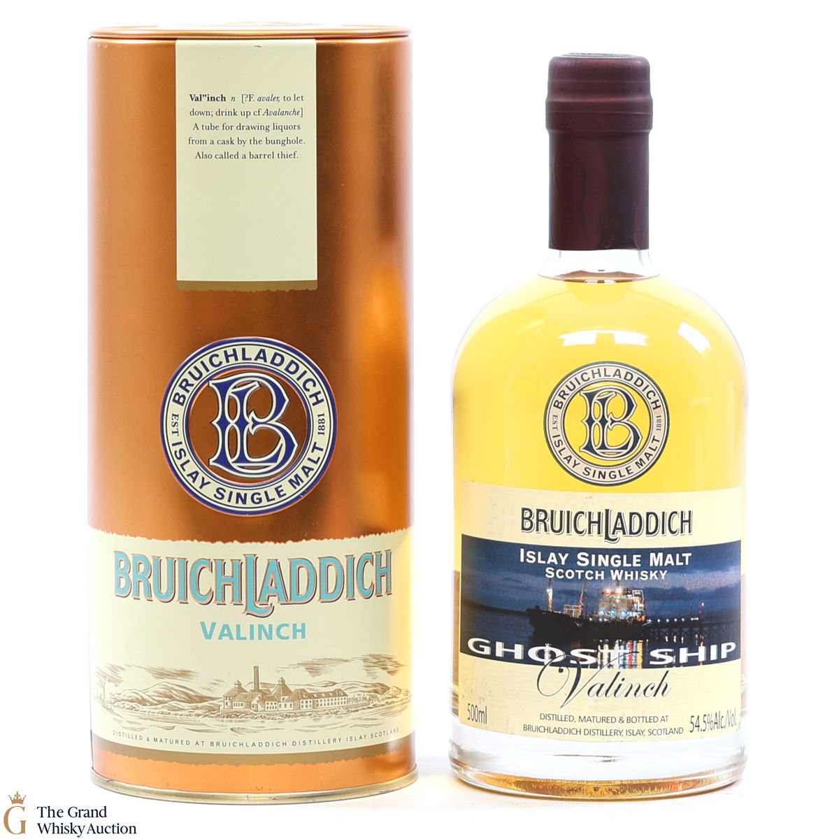Bruichladdich - 1990 Valinch 'Ghost Ship' 50cl (SIGNED)