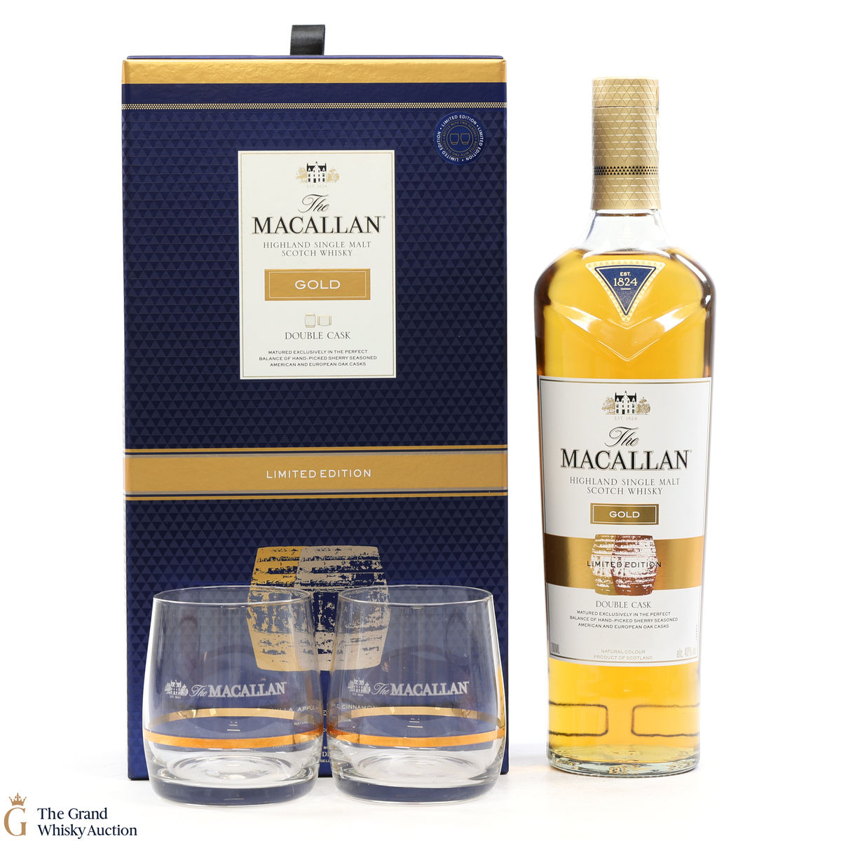 Macallan - Gold Double Cask (Limited Edition with 2 x Glasses)