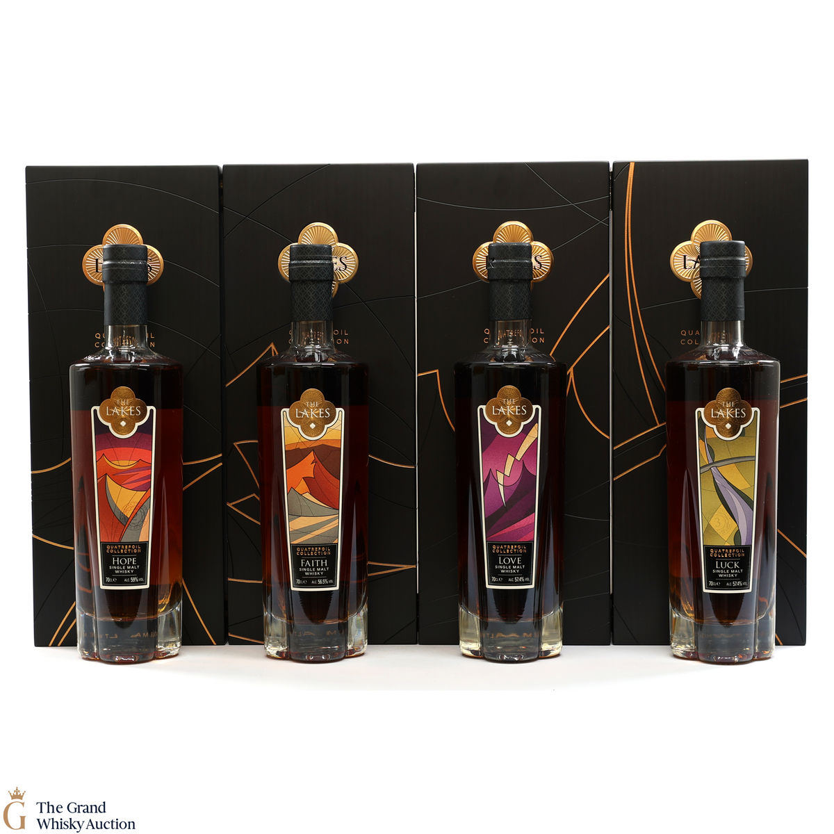 The Lakes Single Malt Quatrefoil Collection 4 x 70cl