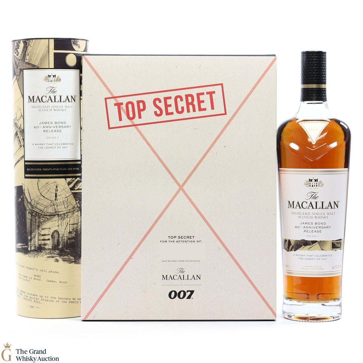Macallan - James Bond 60th Anniversary - Decade V + Top Secret - Print