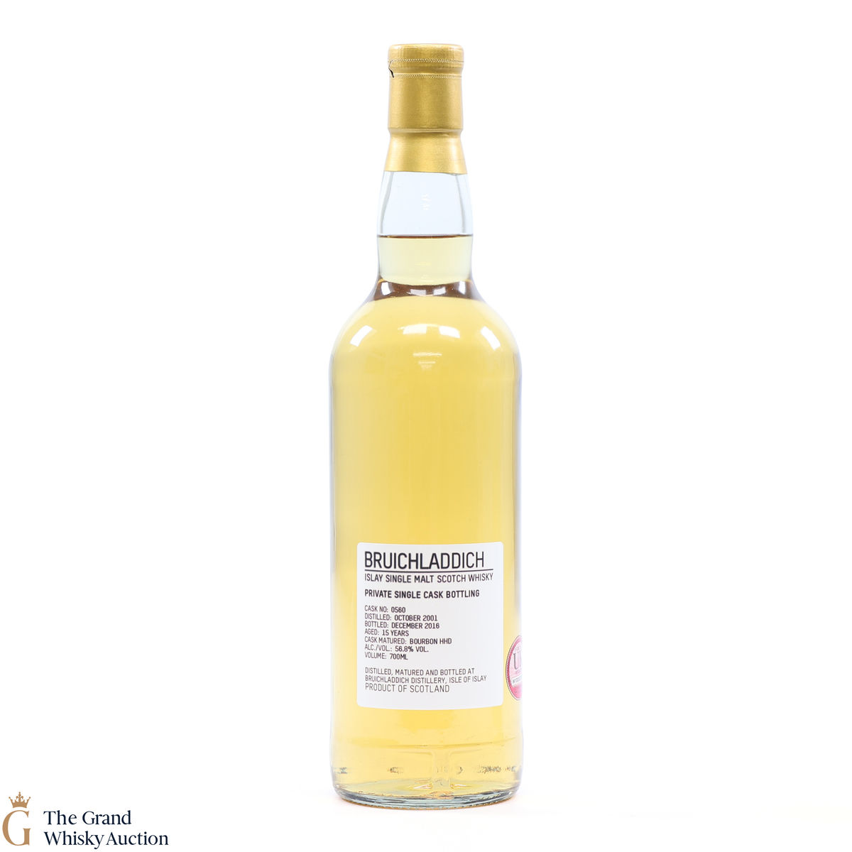 Bruichladdich - 15 Year Old 2001 - Private Single Cask #560