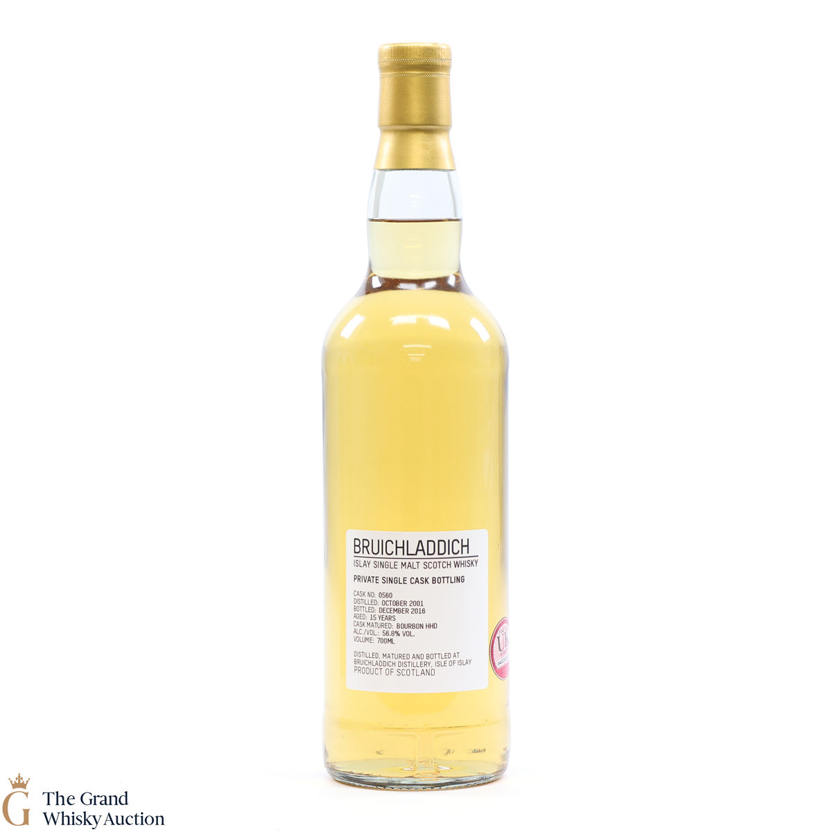 Bruichladdich - 15 Year Old 2001 - Private Single Cask #560