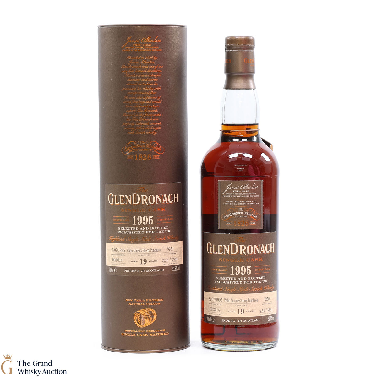 Glendronach -  19 Year Old 1995 - Single Cask #3250 - UK Exclusive