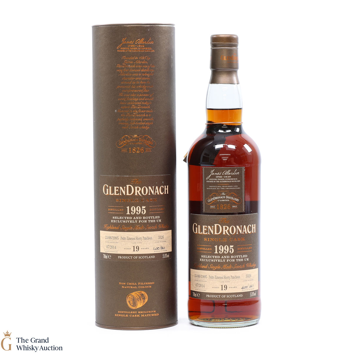 GlenDronach - 19 Year Old - 1995 PX Sherry #3326 - UK Exclusive