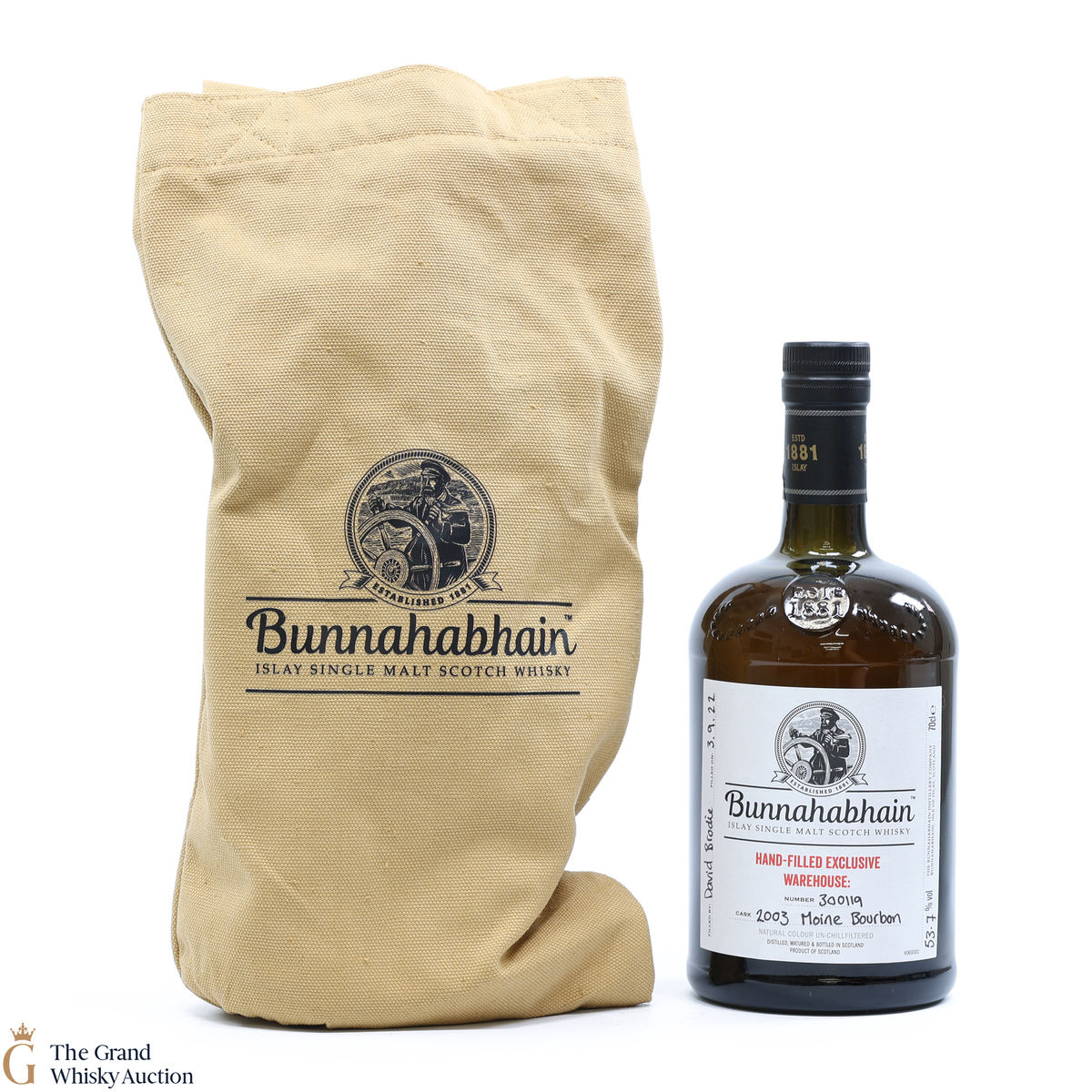 Bunnahabhain - 2003 Hand Filled #300119 - Moine Bourbon