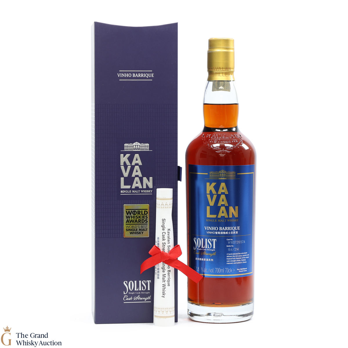 Kavalan - Solist - Vinho Barrique (Cask Strength 57.1%)
