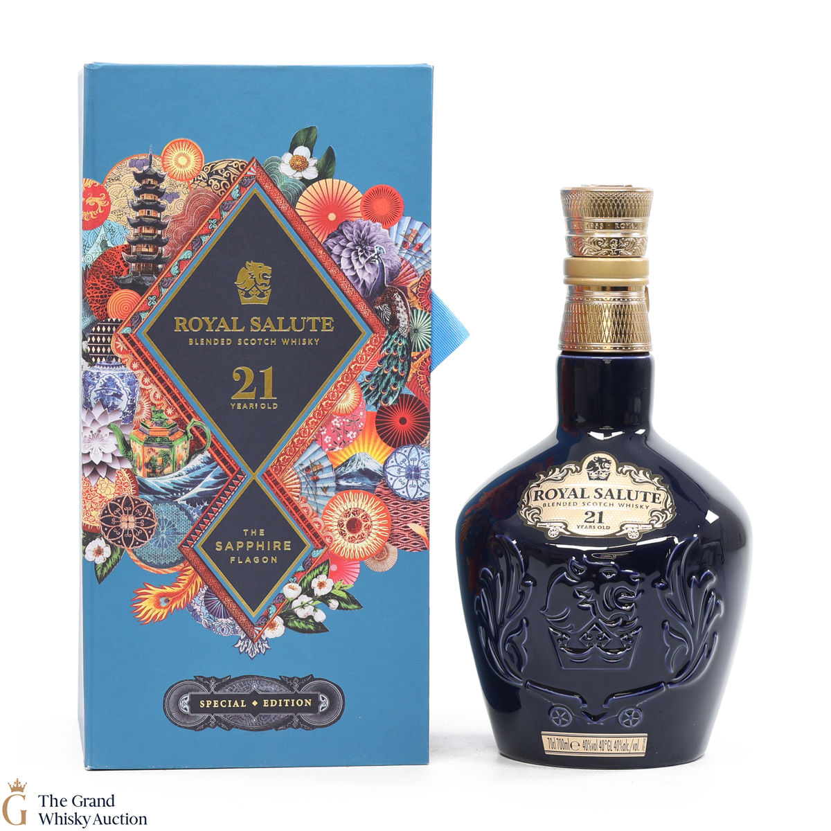 Chivas - Royal Salute - 21 Year Old - Sapphire Flagon