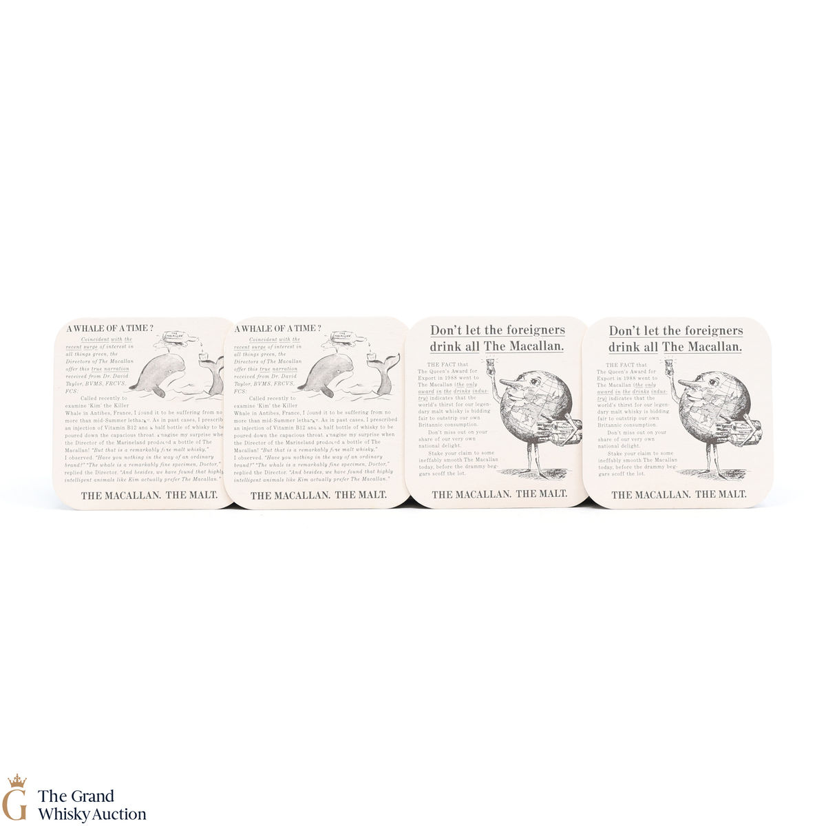 Macallan - 1990s Coasters x 4 