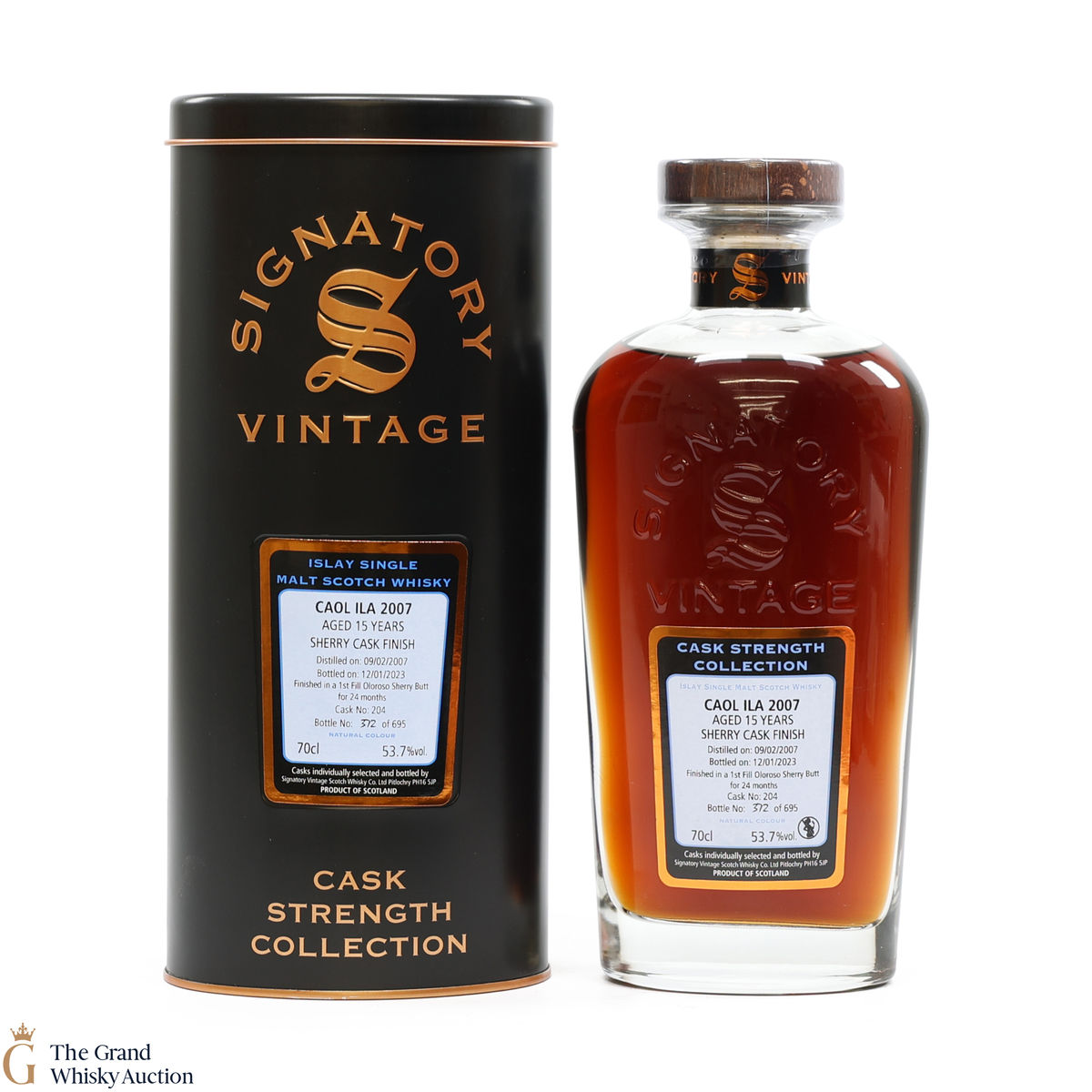 Caol Ila - 15 Year Old 2007 - Signatory Cask Strength 