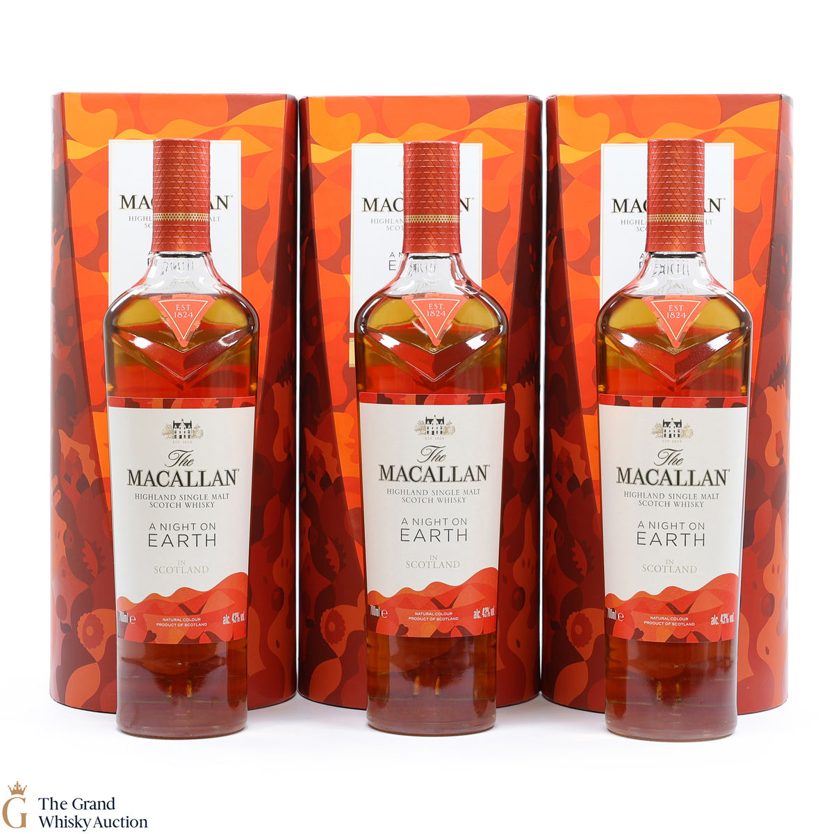 Macallan - A Night on Earth in Scotland 2022 43% (3 x 70cl)
