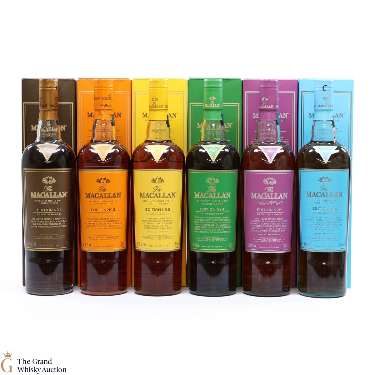 Macallan - Edition 1 - 6 (5 x 70cl & 1 x 75cl)