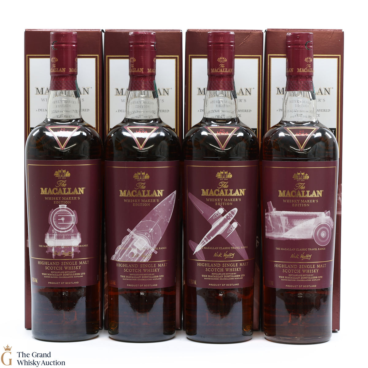 Macallan - Whisky Maker's Edition - Classic Travel Range - 4 x 70cl
