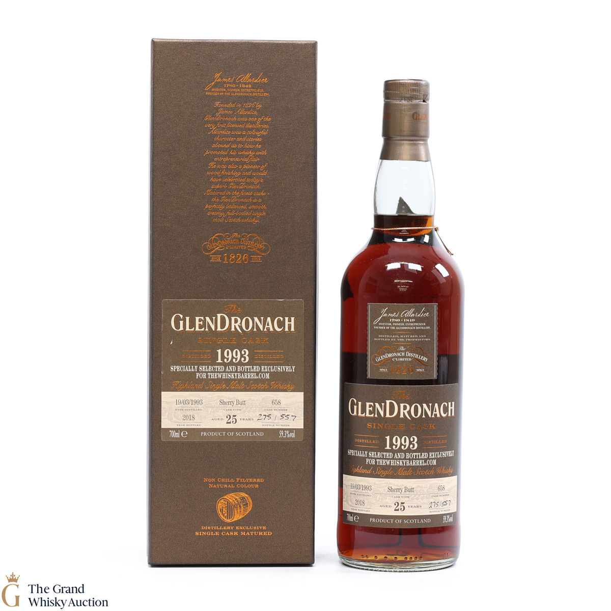GlenDronach - 25 Year Old - 1993 Sherry Butt #658