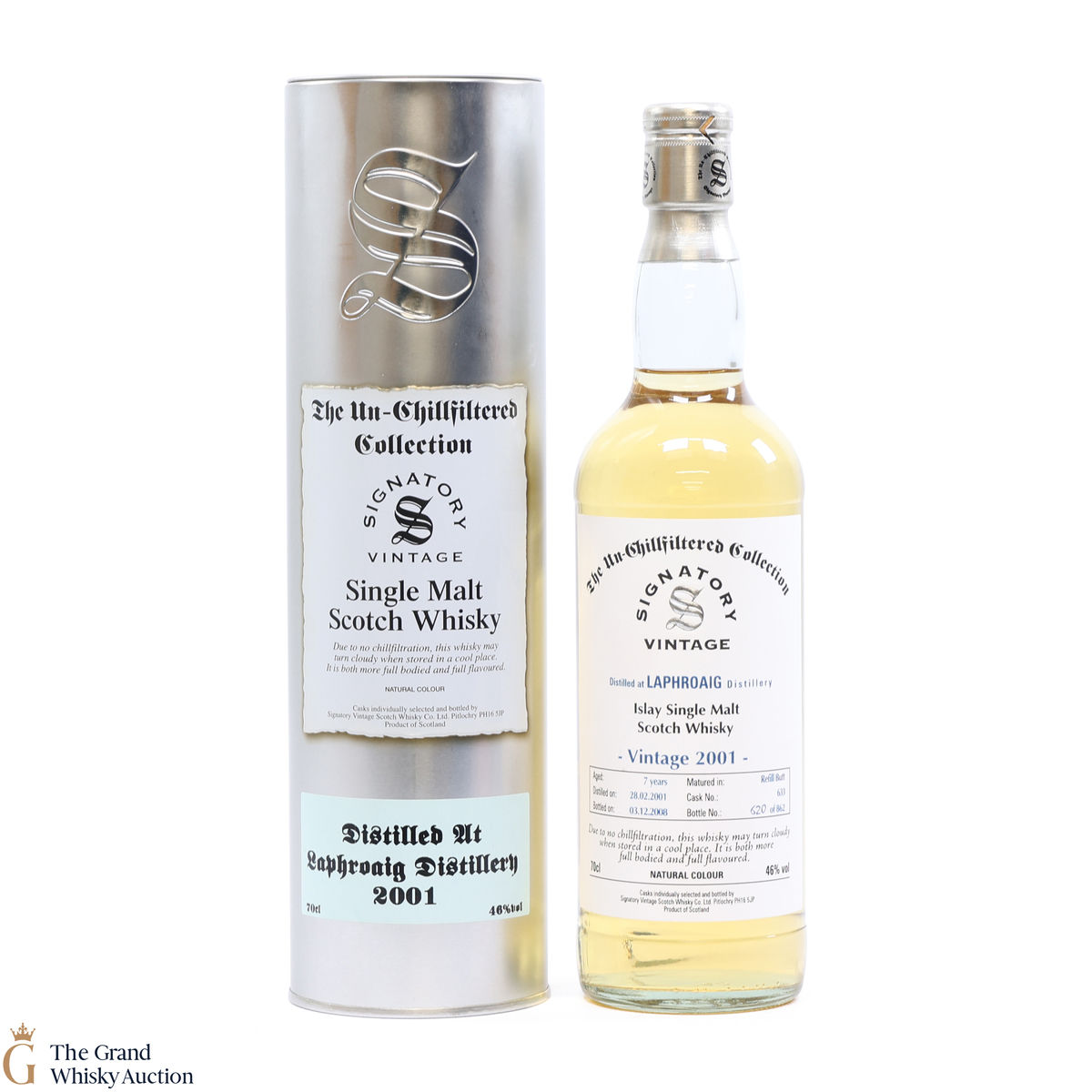 Laphroaig - 7 Year Old 2001 - Signatory Un-Chillfiltered Collection