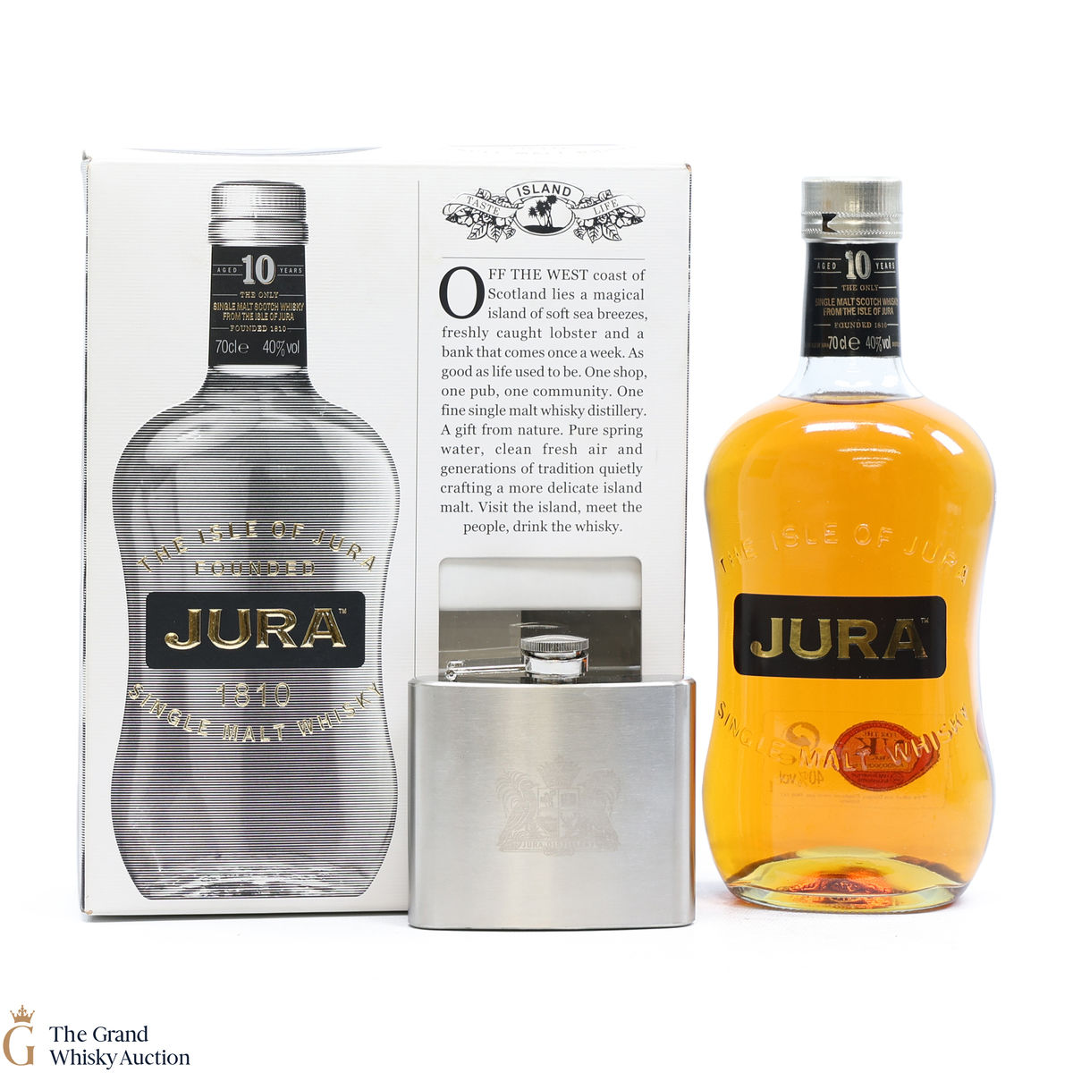 Jura - 10 Year Old + Hip Flask