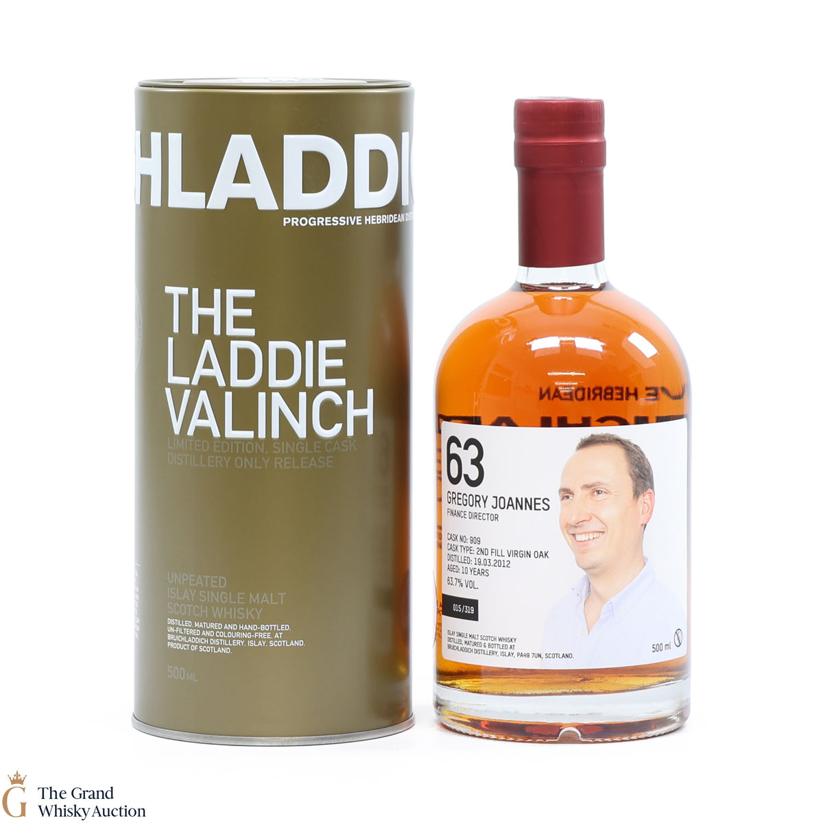 Bruichladdich - 10 Year Old 2012 Gregory Joannes Valinch #63 50cl