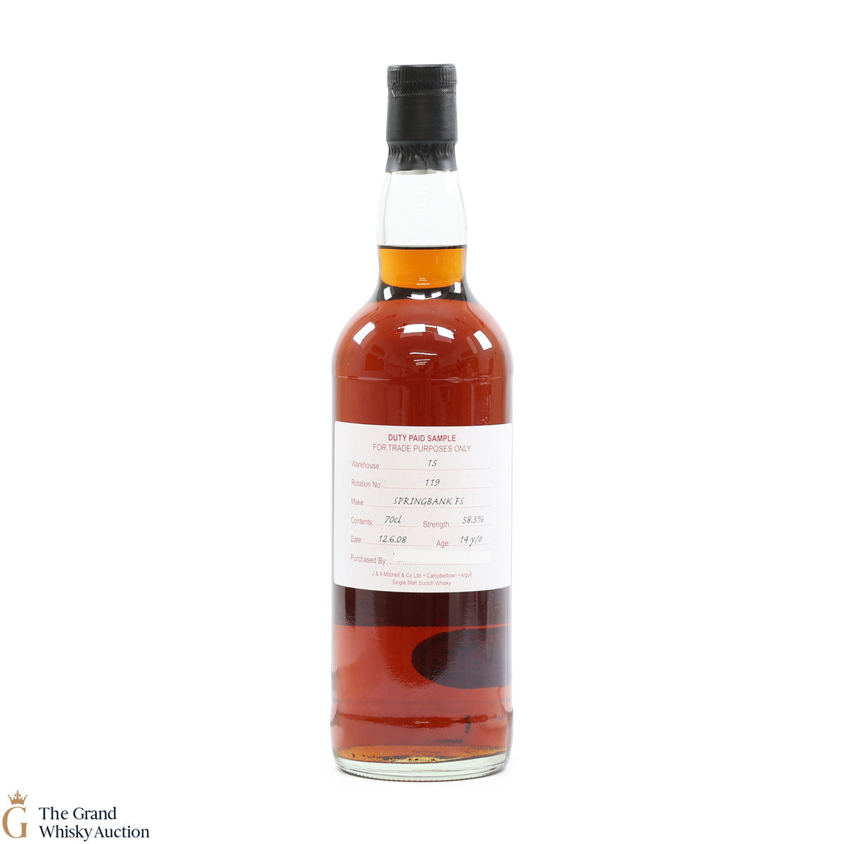 Springbank - 14 Year Old - 2008 Duty Paid Sample Fresh Sherry