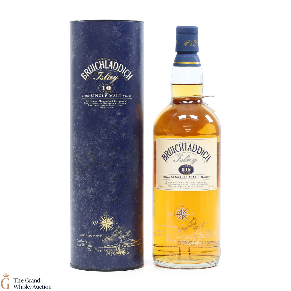 Bruichladdich - 10 Year Old 1L (1990s)