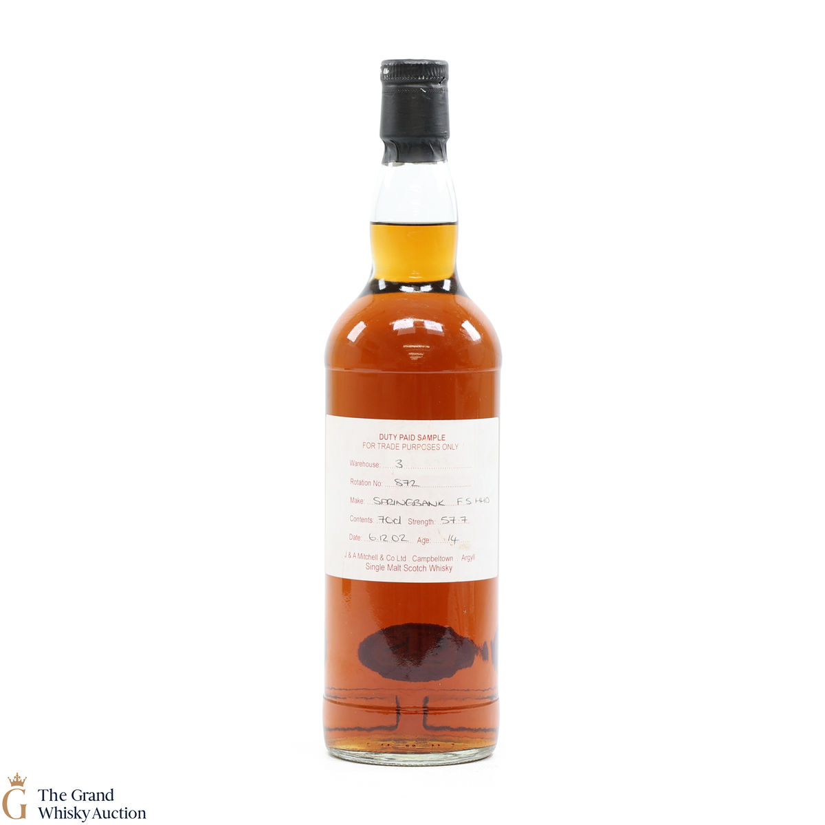 Springbank - 14 Year Old 2002 Fresh Sherry Hogshead Duty Paid Sample
