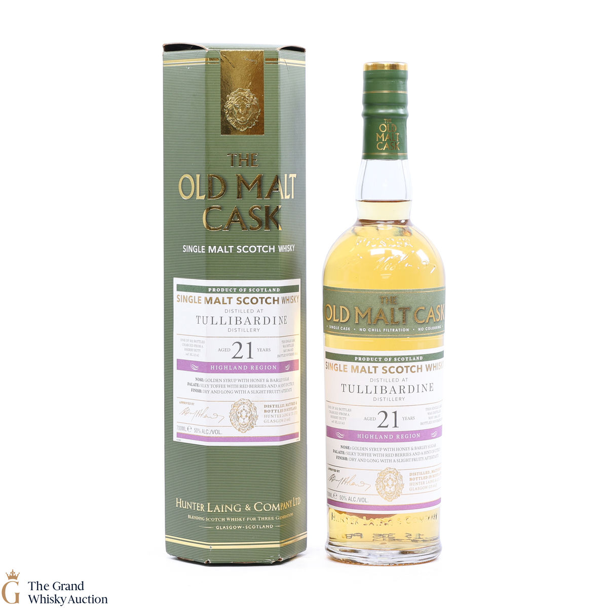Tullibardine - 21 Year Old #HL12143 - Old Malt Cask Hunter Laing