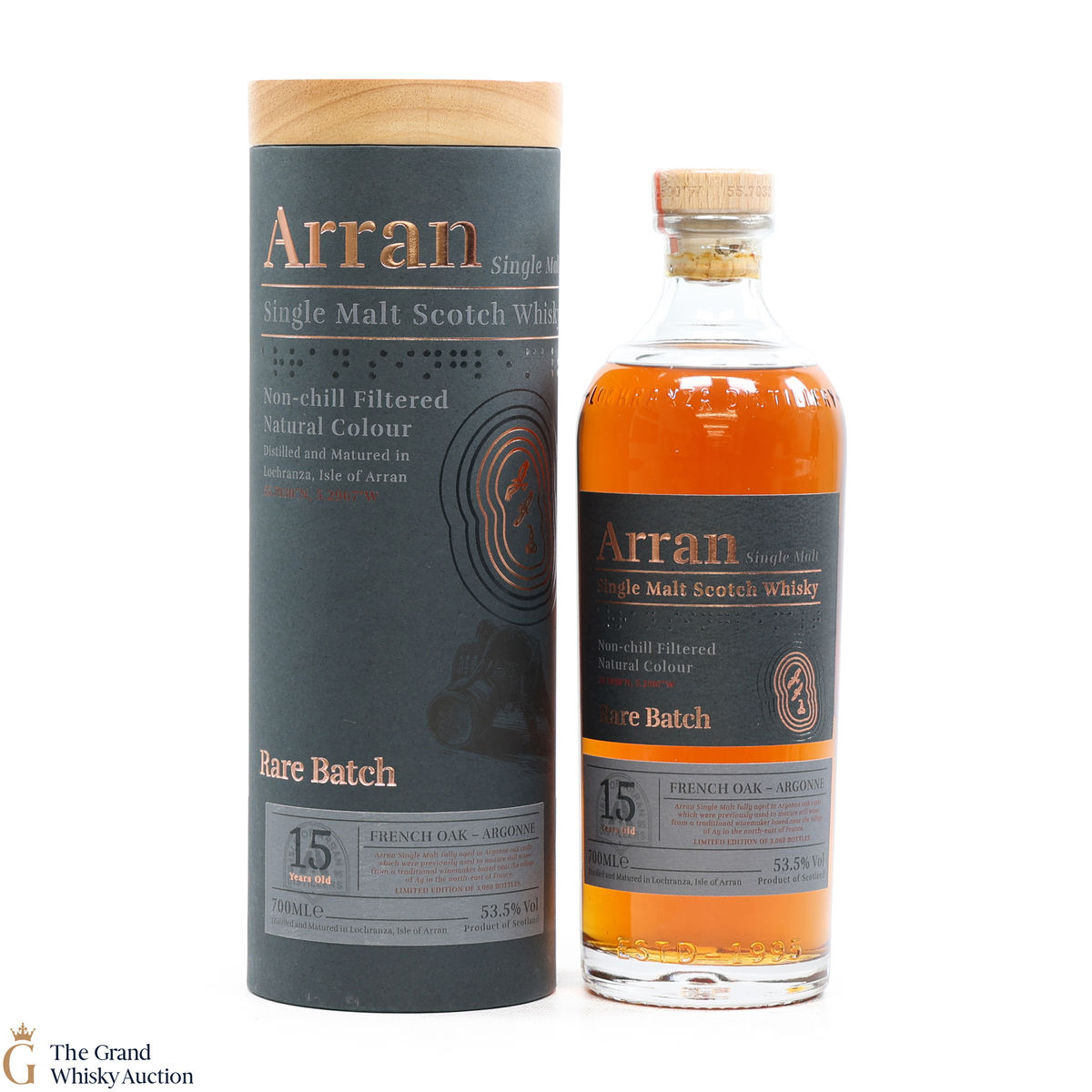 Arran -15 Year Old - French Oak Argonne - Rare Batch