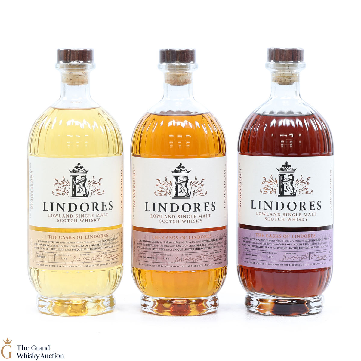 Lindores Abbey - Bourbon, STR & Sherry - The Casks of Lindores (3 x 70cl)