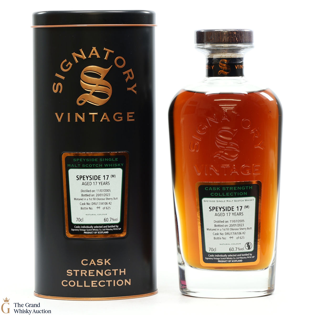 Speyside - 17 Year Old 2005 1st Fill Oloroso Sherry Butt Signatory #2